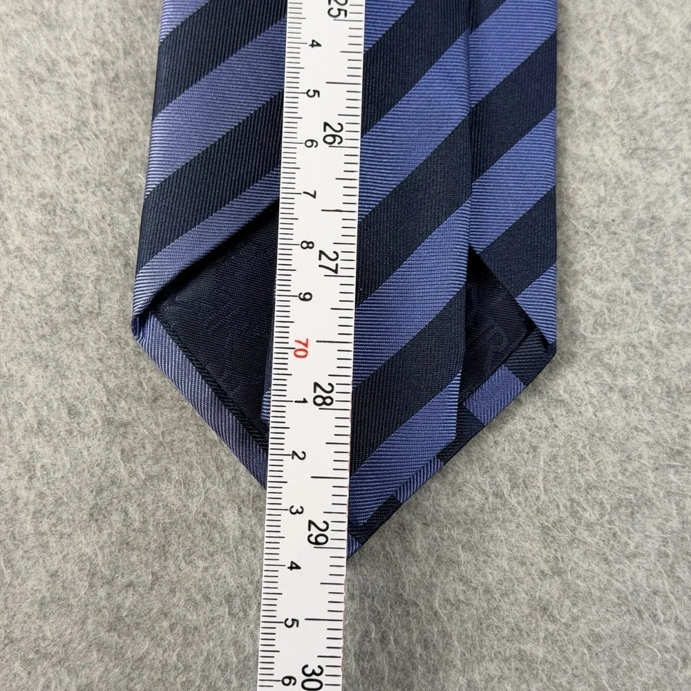 Banana Republic Blue Navy Diagonal Repp Stripe Silk Neck Tie Classic 58x3.4
